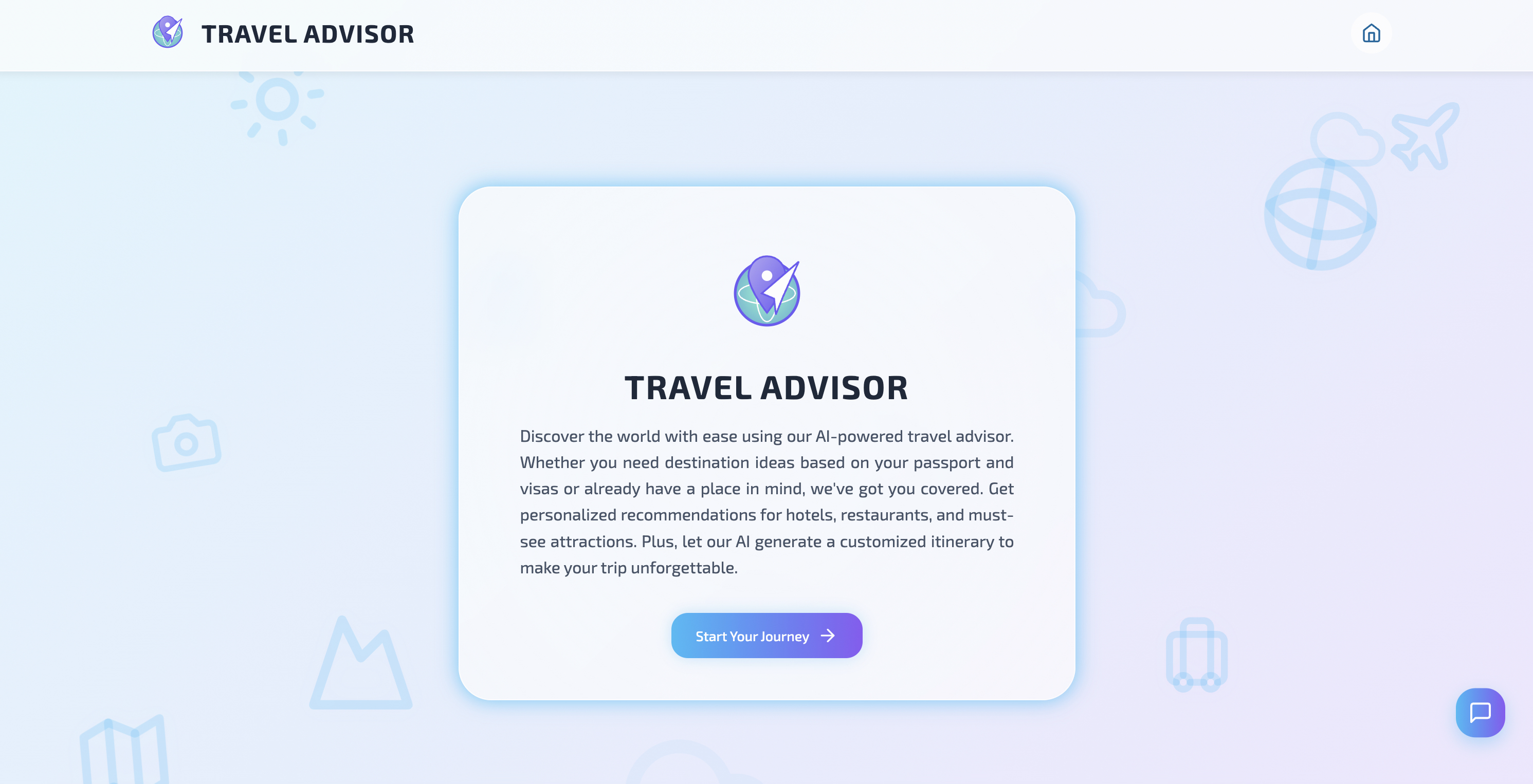 Travel Advisor Website preview
